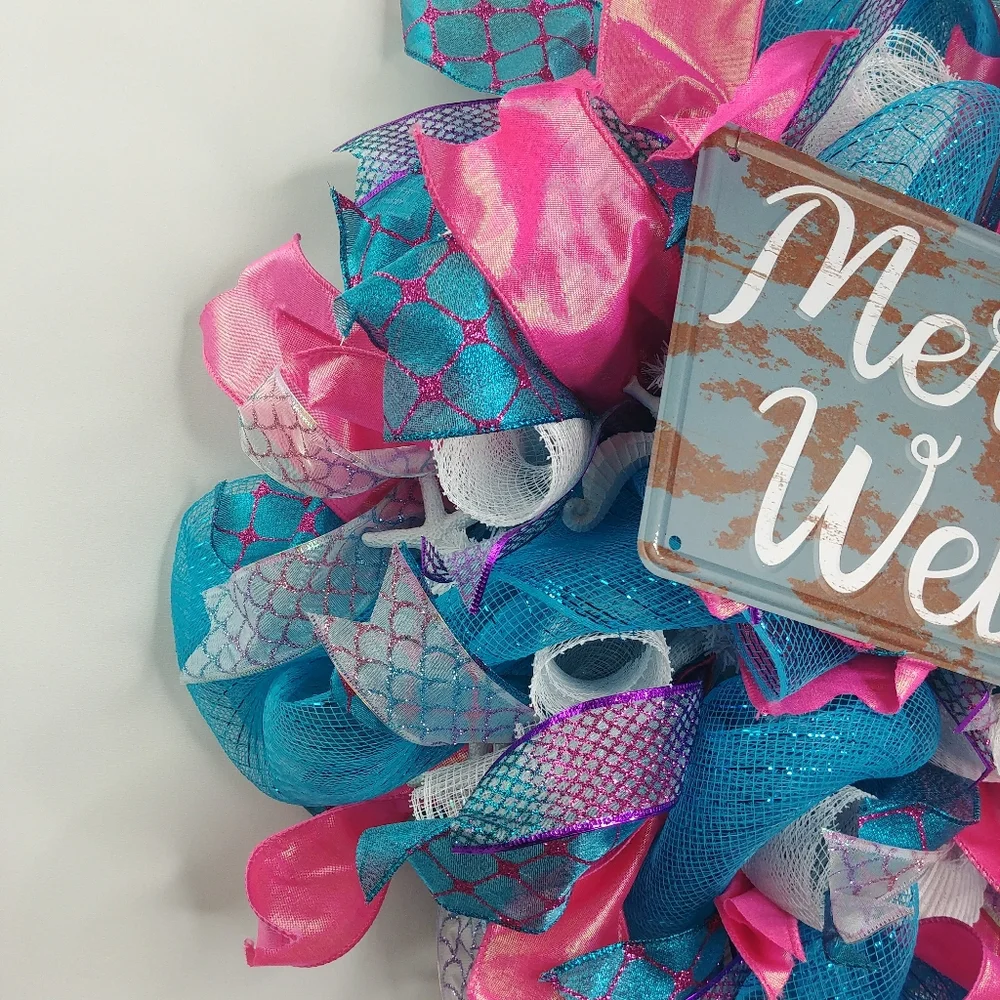 Mermaids Welcome Handmade Wreath